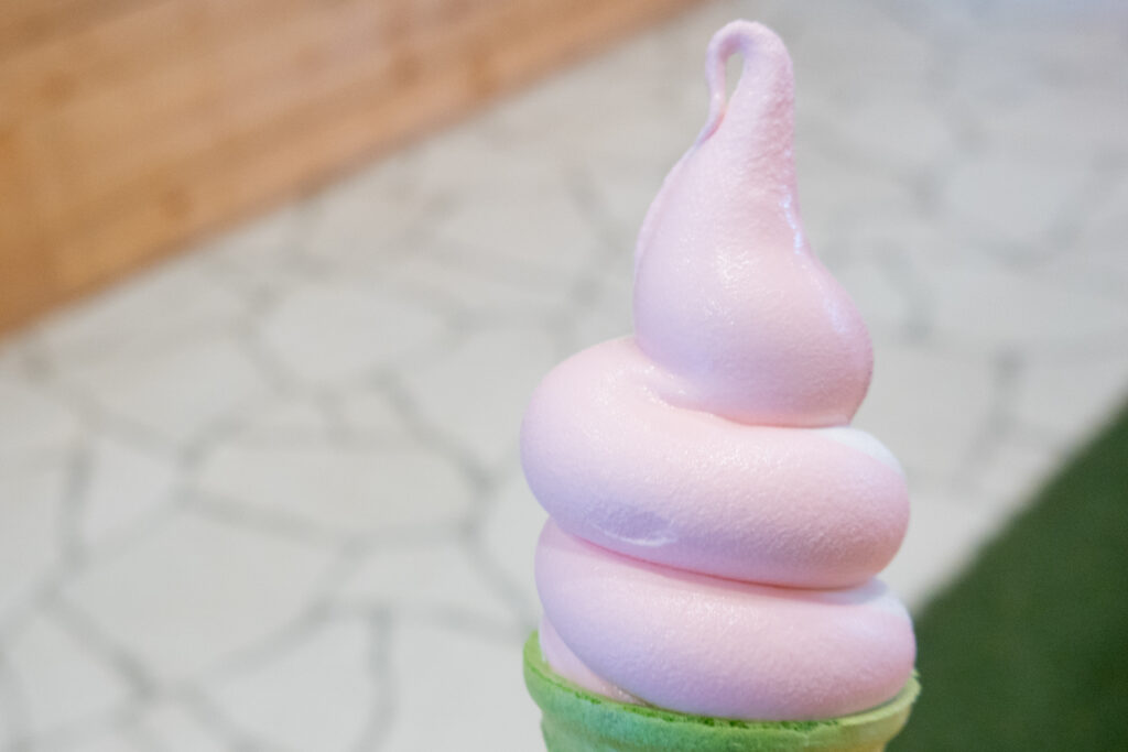 紫竹ガーデンカフェのソフトクリーム